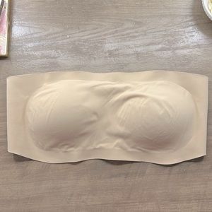 Aerie nude bandeau strapless bra - size large - barely worn!